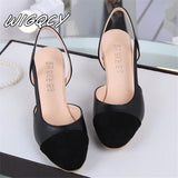 kamames Hot sale Summer Women Shoes Dress Shoes mid Heel Square head fashion Shoes Wedding party Sandals Casual Shoes women