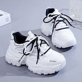 kamames kamames 2023 New Platform Single Sole Mesh Breathable Sports Shoes Female Students Wear Casual Dad Shoes