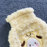 Cute Cartoon Puppy Plush Hot Water Bottle 1000ml/33.81oz - Soft Lamb Wool, Leak-Proof & Explosion-Safe with Detachable Cover for Easy Cleaning