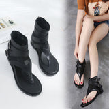 kamames Women's Slope Sandals Summer 2024 New High-Top Women's Shoes With Heightened Herringbone Toe Roman Shoes