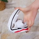 2021 Summer New Mesh Soft Bottom Casual Breathable Running Shoes Flat Student Fish Mouth Shoes sandalias mujer 2020