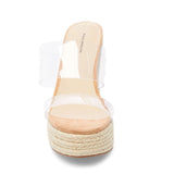 kamames Transparent PVC Slope Heel Fashion Large Size Sandals Chengdu Fashion Women's Shoes