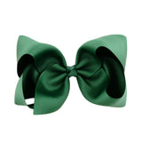 6 Inch Big Grosgrain Ribbon Solid Hair Bows With Clips Girls Kids Hair Clips Headwear Boutique Hair Accessories