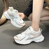 kamames kamames Sole Silver Dad Shoes Female 2024 Summer New Fashion Mesh Running Shoes Increase Trend Casual Sports Shoes