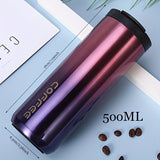 500ml Premium 304 Stainless Steel Double-Wall Insulated Travel Coffee Cup - Lightweight & Durable for Outdoor Adventures, Ideal for Camping, Hiking & Gifts