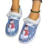 kamames Short Snow Boots 2023 Winter New Large-Size Velveteen Leisure Women's Flat-Soled Warm Cotton Shoes