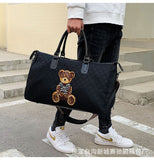 kamames kamames Travel Bag Dry And Wet Separation Men And Women Short Distance One Shoulder Hand Matching With Trolley Box Independent Shoe Compartment Sports Fitness