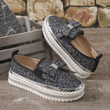 kamames Size Water Drill Shallow Mouth Love Shoes Women's 2024 Summer New Korean Version Of A Thick-Soled Lazy Shoes