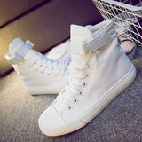 zingj Shoes White Denim Sneakers Basket Femme Casual Shoes tenis feminino High Top Flat Shoes Trainers Women Zapatos Mujer