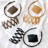 2021 New Women Girls Portable Stretch Fold Hairbands Sweet Headband Convenience Hair Hold Hoop Decorate Fashion Hair Accessories