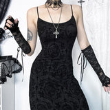 kamames Summer New Hot Girl Bag Hip Skirt Dark Wind Personality Cross Sexy Suspender Dress Girl