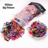 1000Pcs/Pack Girls Colorful Small Disposable Rubber Bands Gum For Ponytail Holder Elastic Hair Bands Fashion Hair Accessories