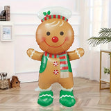 Jumbo Gingerbread for Man with Hat Christmas Balloon - Perfect for Holiday Party Decorations, No Power Needed