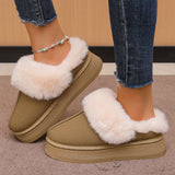 kamames Snow Boots Wear The New Korean Winter 2024 Thick-Soled Velvet And Warm Indoor Cotton Shoes