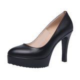 kamames Cheongsam Catwalk High Heels Women's Stilettos Black Large Size 4243 Professional Work Shoes