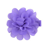 2 Pcs/lot Chiffon Petals Flower Hair Clips For Baby Girls Solid Hairpins Headdress Barrettes Floral Headwear Hair Accessories