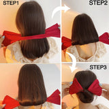 New Women Elegant Solid Print Bun Maruko DIY Hairstyle Making Hold Long Tools Bow Headband Hairbands Fashion Hair Accessories