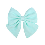 2 Pcs/lot Cute Solid Cotton Hair Bows With Clip For Girls Hair Clips Handmade Hairpins Barrettes Headwear Kids Hair Accessories