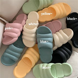 Womens Slippers Summer Sandals Thicken EVA Soft Bath Slip Cute Ins Cloud Shap Design Antislip Sole Flat Slide Shoes