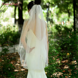 kamames YouLaPan V38 Bridal Veils Wedding Crystal Organza Beaded Wedding Crystal Tube Bridal Bling Veil Bachelorette Party Accessories