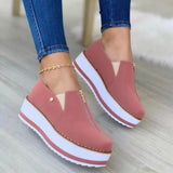 kamames kamames Shoes 2024 Spring And Autumn New Style Low-Top Thick Soles Heightened Casual Women's Shoes Muffins One Foot On Lazy Shoes