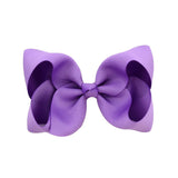 1Piece Solid Grosgrain Ribbon Hair Bows With Clip For Cute Girls Handmade Hair Clips Barrettes Hairpins Kids Hair Accessories