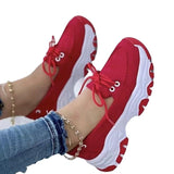 kamames Single Shoes For Women's 2023 Spring And Autumn New Round-Head, Thick-Soled, Low-Heeled, Flat-Soled Leisure Sports Shoes