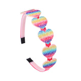 2022 Fashion Girls Glitter Hair Bands Cute Colors Hair Hoop Hairbands Lovely Bow Stars Headbands For Kids Gifts Hair Accessories