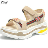 kamames Summer Vacation Beach Sandales Women Platform Sandals Rome Shoes Woman Sport Sandals High Heel Casual Shoes Ladies Shoes