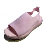 kamames The Summer Of 2024, New Women's Shoes Are Woven In Breathable Solid Color Ladies' Sandals, Fish Mouth, Flat Heel And Beach Low-Top Women's Sandals.