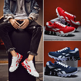 kamames Men Sneakers Breathable Running Shoes Outdoor Sport shoes Fashion Comfortable Casual Couples Gym Shoes Lace Up Flats