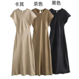 kamames New Silk Satin Long Style Midi Dress 2157238 706