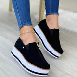 kamames kamames Shoes 2024 Spring And Autumn New Style Low-Top Thick Soles Heightened Casual Women's Shoes Muffins One Foot On Lazy Shoes
