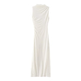 kamames New Pleated Trim Sleeveless Flute Dress 3152200