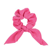 New Chiffon Bowknot Elastic Hair Bands For Women Girls Solid Color Scrunchie Headband Hair Ties Ponytail Holder Hair Accessories