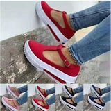 kamames Single Shoes 2023 Spring And Summer New Slope Heel Thick-Soled Sneakers Size 43 Women's Shoes