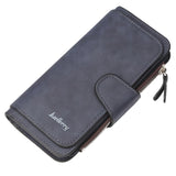 Classic Trendy Long Coin Purse, Faux Leather Multi Wallet, Large-capacity Purse With Zipper