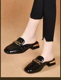 kamames kamames Heel Slippers Female 2023 Spring And Summer New Korean Version Of Fashion Women's Shoes With A Shallow Foot Pedal Head Slippers Female