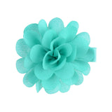 2 Pcs/lot Chiffon Petals Flower Hair Clips For Baby Girls Solid Hairpins Headdress Barrettes Floral Headwear Hair Accessories