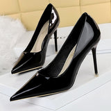 BIGTREE Shoes Woman Pumps Patent Leather High Heels Shoes Women Occupation OL Office Shoes Stiletto Women Heels Plus Size 43