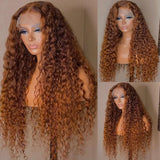 30 Inch Water Lace Front Wigs For Black Women Curly Full Human Hair 360 Wet And Wavy Loose Deep Wave Frontal Wig