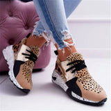 kamames kamames Winter New Leopard Print Dad Shoes Girl Leopard Print Super Fire Sports Shoes Women's Casual Platform Heighten Shoes
