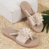 kamames Women's Shoes In Summer, New Flowers, Soft Soles, Large Size, Women's Beach Mop, Outdoor Mop.