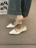 kamames kamames Heel Baotou Sandals Female French Tender Night Nude Pointed Small Fragrant Wind Lady Thick Heel Air Quality Single Shoes