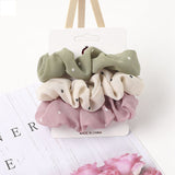 1 Set Scrunchies Hair Ring Candy Color Hair Ties Rope Autumn Winter Women Ponytail Hair Accessories 4-6Pcs Girls Hairbands Gifts