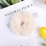 2022 New Winter Plush Scrunchies Women Girls Imitation Mink Elastic Hair Rubber Bands Accessories Tie Hair Ring Holder Headdress