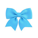 20colors 1piece Colorful Ribbon Hair Bows With Clip For Baby Girls Mini Cute Hairpins Barrettes Headwear Kids Hair Accessories