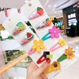 5/15 Pcs/Set Girls Cute Cartoon Animals Fruit 5 Cm Hairpins Children Lovely Hair Clips Barrettes Gift Kids Hair Accessories Gift