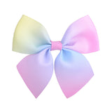 2 Pcs/lot Rainbow Grosgrain Ribbon Hair Bows With Clips For Girls Boutique Hair Clips Hairpins Barrettes Kids Hair Accessories