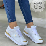 kamames New Large-Size Sports Shoes Are In Stock Before The Autumn And Winter Style Of 2023 Tied With Plaid And Thick Soles.